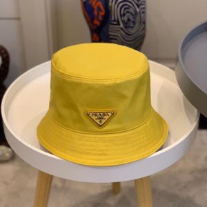 Prada Replica Hats Fabric Commonly Known As: Nylon Type: Basin Hat/Bucket Hat Type: Basin Hat/Bucket Hat For People: Universal Design Details: Suture Pattern: Solid Color