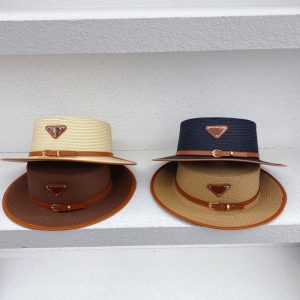Prada Replica Hats Material: Straw Style: Wild Style: Wild Pattern: Letter Hat Style: Flat Top Suitable: Couples