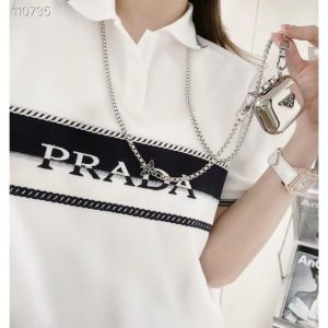 Prada Replica Clothing Fabric Material: Cotton/Cotton Ingredient Content: 100% Ingredient Content: 100% Clothing Version: Loose Length/Sleeve Length: Short/Sleeve Collar: Crew Neck Suitable Age: Youth (18-25 Years Old)