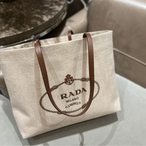 Prada Replica Bags/Hand Bags Material: Canvas Bag Type: Tote Bag Type: Tote Bag Size: 38*5*30cm Lining Material: Cotton Bag Shape: Vertical Square Closure Type: Exposure