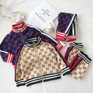 Gucci Replica Child Clothing Set Type: Pants Suit Number Of Kits: Two Piece Set Number Of Kits: Two Piece Set Sleeve Length: Long Sleeves Length: Long Thickness: Ordinary Pattern: Letter