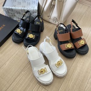 Versace Replica Shoes/Sneakers/Sleepers Heel Height: High Heels (5Cm-8Cm) Sole Material: Rubber Sole Material: Rubber Closed Way: Set Of Feet