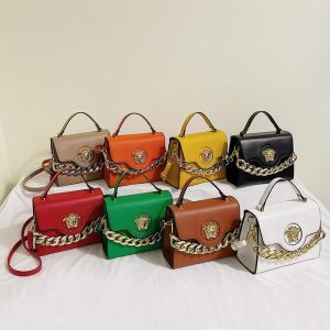 Versace Replica Bags/Hand Bags Material: PU Bag Size: Middle Bag Size: Middle Lining Material: Polyester Bag Shape: Horizontal Square Closure Type: Package Cover Type Pattern: Solid Color