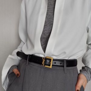 YSL Replica Belts Main Material: Split Leather Buckle Material: Alloy Buckle Material: Alloy Gender: Women Type: Belt Belt Buckle Style: Buckle Body Element: Letter