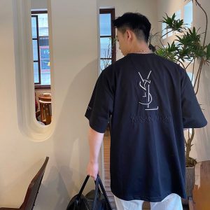 YSL Replica Clothing Fabric Material: Polyester/Polyester (Polyester) Ingredient Content: 81% (Inclusive)¡ª90% (Inclusive) Ingredient Content: 81% (Inclusive)¡ª90% (Inclusive) Collar: Crew Neck Version: Conventional Sleeve Length: Short Sleeve Clothing Style Details: Embroidered