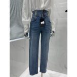 YSL Replica Clothing Type: Straight Pants Waistline: High Waist Waistline: High Waist Length: Long Popular Elements: Patch