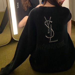 YSL Replica Clothing Fabric Material: Cotton/Cotton Ingredient Content: 100% Ingredient Content: 100% Way Of Dressing: Pullover Clothing Style Details: Embroidered Collar: Crew Neck