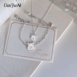 Others Replica Jewelry Material: Copper Style: Women'S Style: Women'S Modeling: Bear Chain Style: Cross Chain Extension Chain: Below 10Cm Length: 51Cm (Inclusive)-80Cm (Inclusive)