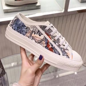 Dior Replica Shoes/Sneakers/Sleepers Sole Material: Rubber Gender: Female Gender: Female Upper Height: Low Top Pattern: Letter Insole Material: Natural Leather Toe: Round Toe