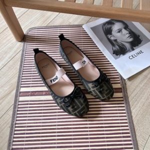 Ballet Shoes/24SS-Print Ballet/Fendi Fashion Shoes