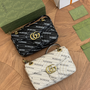 Replica Gucci Marmont Balenciaga Collaboration Bag