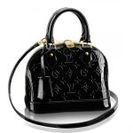 Knockoff Louis Vuitton fake LV Alma BB Bag Monogram Vernis M50418 BLV597. The charming Alma BB traces its pedigree to the original Art Deco icon