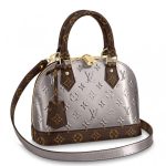 Knockoff Louis Vuitton falso LV Alma BB Borsa Monogram Vernis M90584 BLV615. Realizzato da splendida pelle metallizzata Monogram Vernis