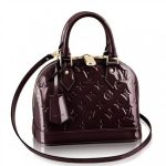 Knockoff Louis Vuitton fake LV Alma BB Bag Monogram Vernis M91678 BLV612. The charming Alma BB traces its pedigree to the original Art Deco icon