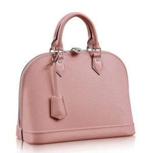 Knockoff Louis Vuitton fake LV Alma PM Bag In Nude Epi Leather M41265 BLV200. The most structured of the iconic Louis Vuitton handbags. The original was the creation of Gaston Vuitton