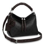 Knockoff Louis Vuitton fake LV Beaubourg Hobo MM Mahina Leather M56073 BLV233. The Beaubourg Hobo MM bag is made from Mahina calf leather perForated with the Monogram pattern. It boasts a stylishly braided-leather top handle