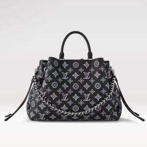 Knockoff LV fake Louis Vuitton Bella Tote Bag M21107. The Bella Tote is made from perForated Mahina calf leather