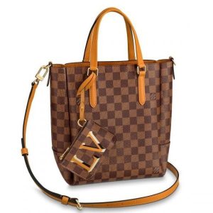 Knockoff Louis Vuitton fake LV Belmont PM Bag Damier Ebene N60296 BLV096. A compact tote with bags of style