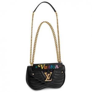 Knockoff Louis Vuitton gefälschte LV Schwarz New Wave Chain Bag PM M51683 BLV646. Wir präsentieren die Louis Vuitton New Wave Chain Bag PM