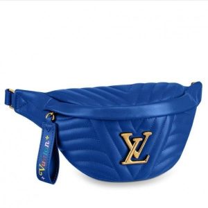 Knockoff Louis Vuitton fake LV Blue New Wave Bum Bag M55289 BLV617. For Summer 2019