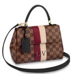 Knockoff Louis Vuitton fake LV Bond Street BB Damier Ebene N41076 BLV133. This compact Bond Street BB in Damier Ebene canvas and Cuir Taurillon leather