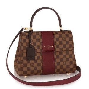 Knockoff Louis Vuitton fake LV Bond Street Bag Damier Ebene N64416 BLV123. With its delicate blend of Taurillon leather and Damier Eb??ne canvas