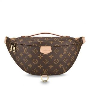 Knockoff Louis Vuitton fake LV Bumbag Bag Monogram Canvas M43644 BLV464. Fashioned in classic Monogram canvas and signed with a ??Louis Vuitton Paris?? leather patch