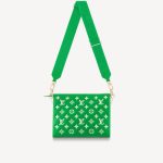 Knockoff LV fake Louis Vuitton Replica Louis Vuitton COUSSIN PM Bag Green M20760. Evocative of the world of tennis