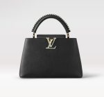 Knockoff Louis Vuitton gefälschte LV Capucines MM LV Tasche Etain Metallic Gray M21121. Eine Ode an die Louis Vuitton Handwerkskunst