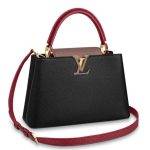 Knockoff Louis Vuitton fake LV Capucines PM Bag Multicolour Taurillon M55358 BLV839. The fashionable mini size of Capucines PM lends an intense pop of contrasting colors to wardrobe styles from classic to daring. This elegant and practical PM model is crafted of Taurillon skin and comes with a removable strap For casual shoulder wear.