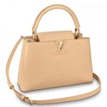 Knockoff Louis Vuitton fake LV Capucines PM Bag Taurillon Leather M54296 BLV845. Named For the Rue des Capucines in Paris