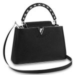 Knockoff Louis Vuitton fake LV Capucines PM Bag With XOXO Motif Handle M52389 BLV850. For Winter 18 this version of the Capucines PM handbag offers a playful message