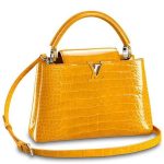 Knockoff Louis Vuitton fake LV Capucines PM Crocodile Bag N93417 BLV832. This exceptional Capucines PM is fashioned of embossed crocodile leather