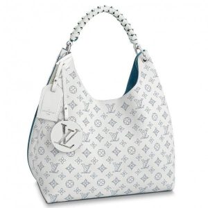 Knockoff Louis Vuitton fake LV Carmel Hobo Bag Mahina Leather M56203 BLV235. The Carmel hobo bag is a spacious