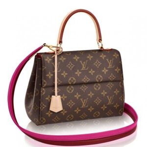 Knockoff Louis Vuitton fake LV Cluny BB Bag Monogram Canvas M42738 BLV467. The bag??s pure