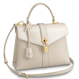 Knockoff Louis Vuitton fake LV Creme Rose Ees Vents PM Bag M53822 BLV745. The striking Rose des Vents PM handbag is made from grained and smooth calf leather and boasts gold-color hardware including a gold-color LV padlock. A perfect everyday companion For a sophisticated silhouette