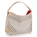 Knockoff Louis Vuitton gefälschte LV Delightful MM Tasche Damier Azur N41448 BLV062. Die Delightful MM verkörpert alltägliche Eleganz. Aus geschmeidigem und dennoch widerstandsfähigem Damier Azur Canvas