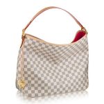 Knockoff Louis Vuitton fake LV Delightful PM Bag Damier Azur N41447 BLV061. The lightweight Delightful PM is a classic blend of glamour and practicality. Supple yet durable Damier Azur canvas is complemented by fine golden brass details and a spacious A4-sized interior.