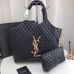 YSL VINYLE series round cake bag