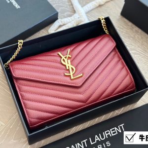 YSL WOC caviar cowhide chain bag envelope bag is a well-deserved entry-level classic of ysI family