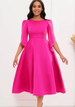 This African Ladies Elegant Formal Party Dress Design Made Of High Quality Polyster And Spandex Material. It Is Stretchy