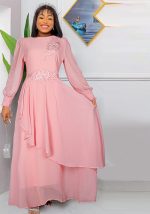 This African Ladies Plus Size Chiffon Chic Formal Party Maxi Dress Made Of Soft And Elastic Fabric. Global Lover Wholesale Plus Size Dresses And Hope Curvy Ladies Find Here a Warm And Exciting Place To Shop Affordable Curvy Dresses Online - Plus Size Casual