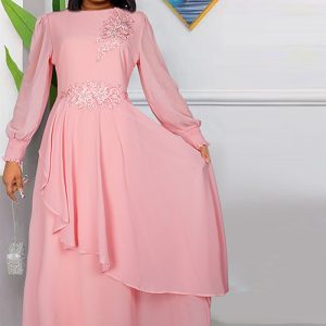 This African Ladies Plus Size Chiffon Chic Formal Party Maxi Dress Made Of Soft And Elastic Fabric. Global Lover Wholesale Plus Size Dresses And Hope Curvy Ladies Find Here a Warm And Exciting Place To Shop Affordable Curvy Dresses Online - Plus Size Casual