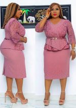 This African Women Lace Beaded Dress Made Of Soft And Elastic Fabric. Global Lover Wholesale Plus Size Dresses And Hope Curvy Ladies Find Here a Warm And Exciting Place To Shop Affordable Curvy Dresses Online - Plus Size Casual