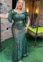 This African Women's Clothing Plus Size Formal Party Dress Sequined Sexy Slim Dress Made Of Soft And Elastic Fabric. Global Lover Wholesale Plus Size Dresses And Hope Curvy Ladies Find Here a Warm And Exciting Place To Shop Affordable Curvy Dresses Online - Plus Size Casual