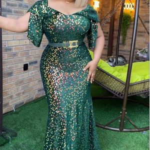 This African Women's Clothing Plus Size Formal Party Dress Sequined Sexy Slim Dress Made Of Soft And Elastic Fabric. Global Lover Wholesale Plus Size Dresses And Hope Curvy Ladies Find Here a Warm And Exciting Place To Shop Affordable Curvy Dresses Online - Plus Size Casual