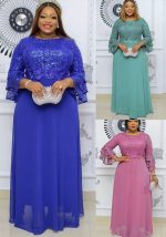 This African Women's Clothing Plus Size Lace Chiffon Dress Made Of Soft And Elastic Fabric. Global Lover Wholesale Plus Size Dresses And Hope Curvy Ladies Find Here a Warm And Exciting Place To Shop Affordable Curvy Dresses Online - Plus Size Casual