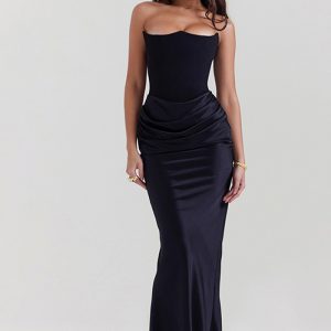 This Autumn And Winter Women 's Fashion Strapless Sexy Low Back Slim Evening Dress For Women Design Made Of High Quality Polyster And Spandex Material. It Come With Good Stretch And Wearing Comfortable And Feeling Freedom. The Tight And Fitted Dress Is The Most Popular Options From Party Girls. Shop Bodycon Dresses At Global Lover And Find Amazing Designs Sequins