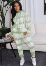 This Autumn And Winter Women's Round Neck Striped Hoodies Fashion Casual Pants Plus Size Two Piece Set Design And Made Of Comfortable And Elastic Fabric. Wholesale Plus Size Two Piece Sets Is a Must-Have Item For Curvy Ladies. Two Piece Sets Can Either Be Worn Together Or Individually