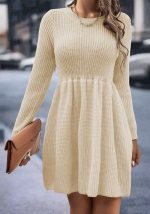 This Autumn And Winter Women's Solid Color Sweater Dress Combine The Warm And Fashion. It Is a Must-Have Item For This Winter. Sweater Dresses For Women At Global Lover Comes For Different Occasions - Daily Life